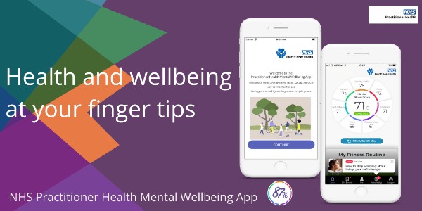Health and wellbeing at your fingertips - NHS Practitioner Health Mental Wellbeing App