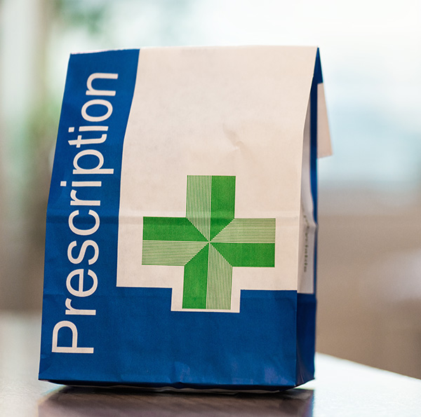 A prescription packet